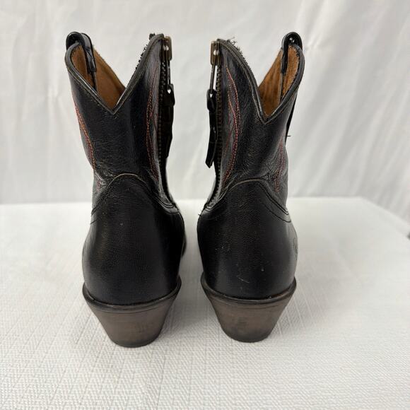 Ariat Darlin Western Boots Womens Size 7 B Old Black Ankle Cowgirl Side Zip - Picture 4 of 12